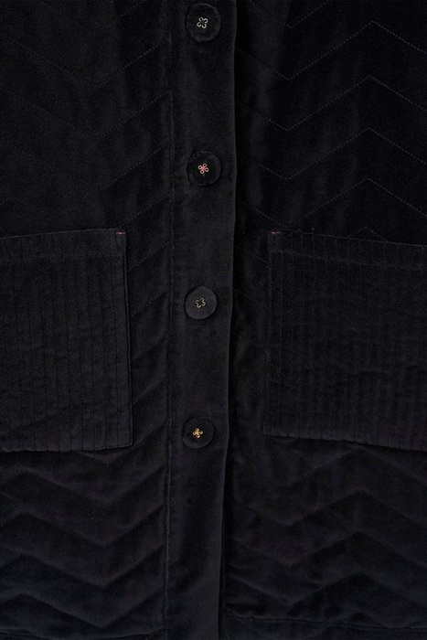 VALENTINE VELVET COAT CHARCOAL GREY 4