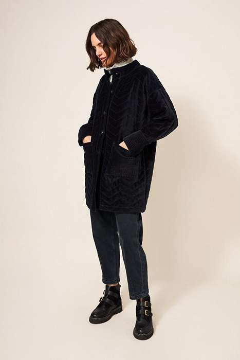 VALENTINE VELVET COAT CHARCOAL GREY 3