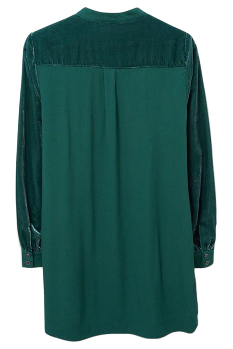 DAKOTA VELVET TUNIC MID TEAL 2