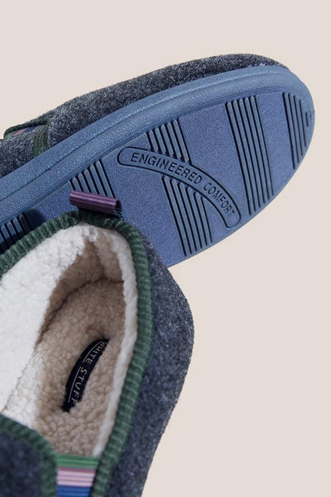 FELT LOUNGE SLIPPER DARK GREY 4