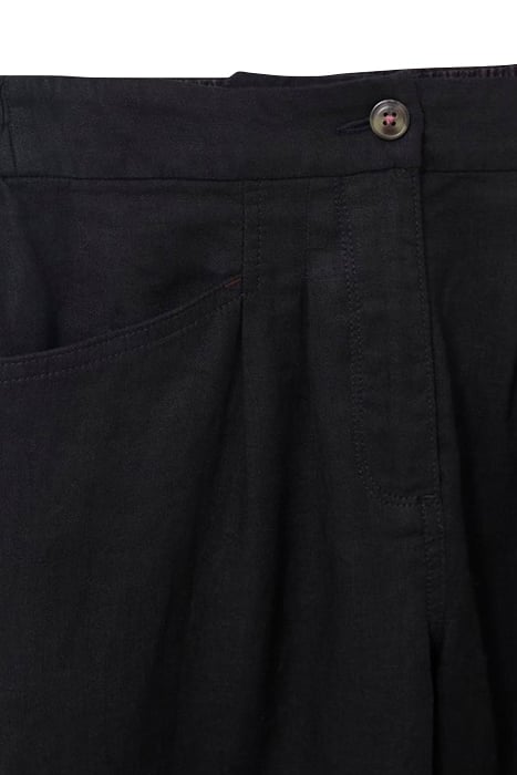 ROWENA LINEN TROUSER PURE BLACK 4
