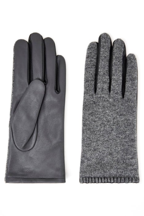 LUCIE LEATHER GLOVE MID GREY 2