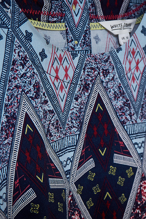 MILA TOP NAVY MULTI 7