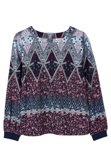 MILA TOP NAVY MULTI 3