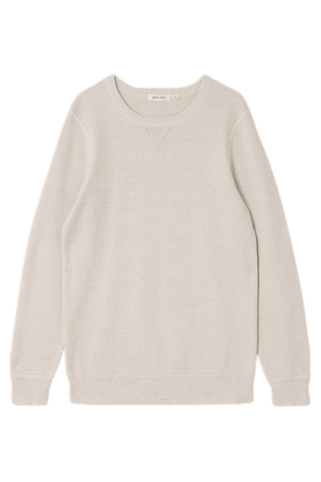 ATTADALE CREW NECK JUMPER LIGHT GREY 3
