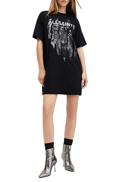 RIPROAR TEE DRESS BLACK 3