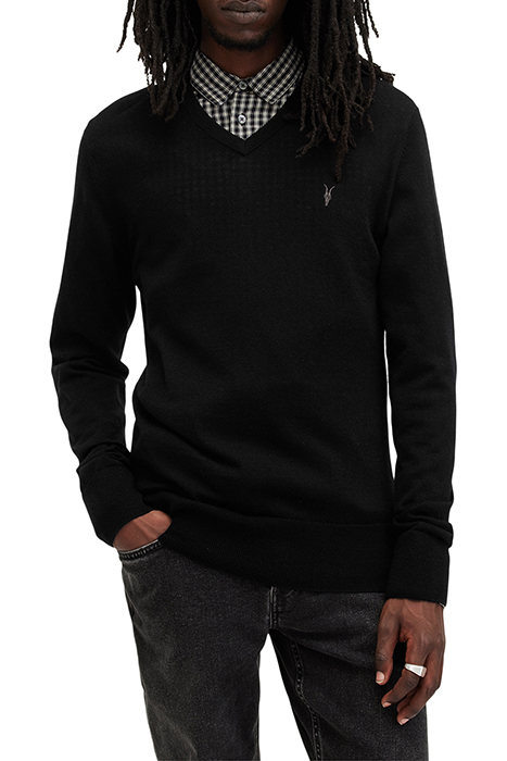 MODE MERINO VNECK BLACK 1