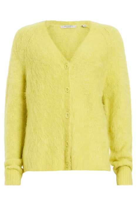 VORTEX CARDIGAN ELECTRIC YELLOW 4