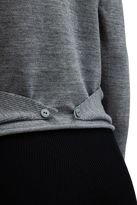 WASSON PIRATE CARDI GREY MARL 8