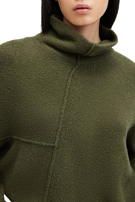 LOCK ROLL NECK MOSS GREEN 8