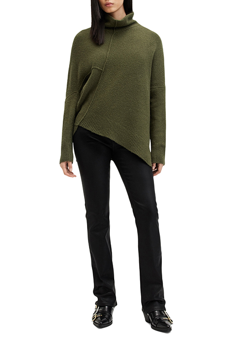 LOCK ROLL NECK MOSS GREEN 3