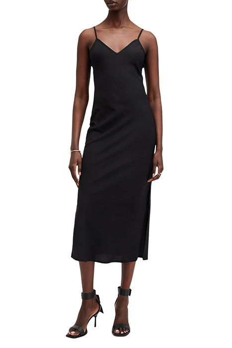 ILIANA MAX EMB DRESS BLACK/SILVER 5