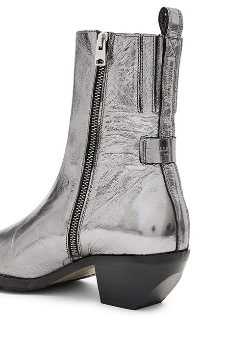 BAZELY METALLIC BOOT GUNMETAL GREY 5