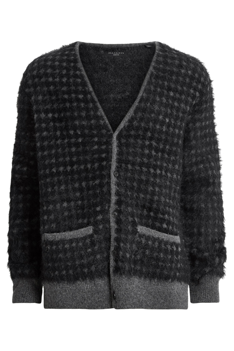 EDGAR CARDIGAN GREY/BLACK 4