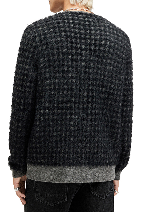 EDGAR CARDIGAN GREY/BLACK 2