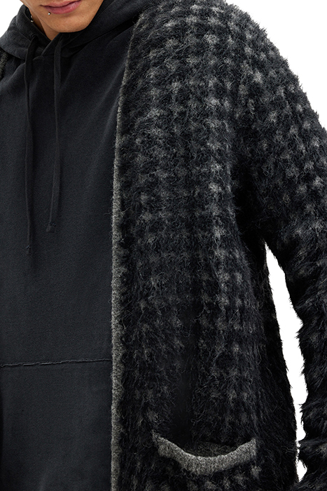 EDGAR CARDIGAN GREY/BLACK 8