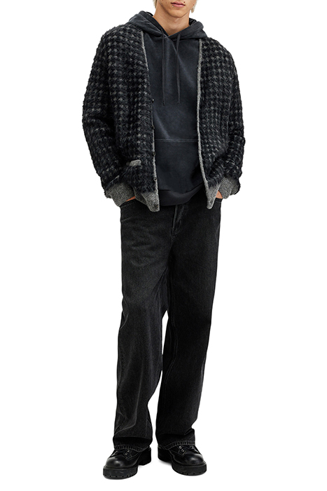 EDGAR CARDIGAN GREY/BLACK 3