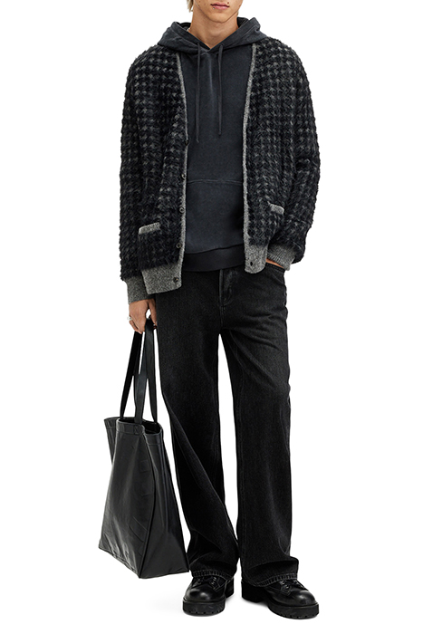 EDGAR CARDIGAN GREY/BLACK 5