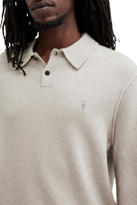 STATTEN LS POLO PALE GREY 7