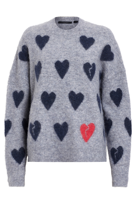 AMORA JUMPER GREY MARL/INK BLUE 4