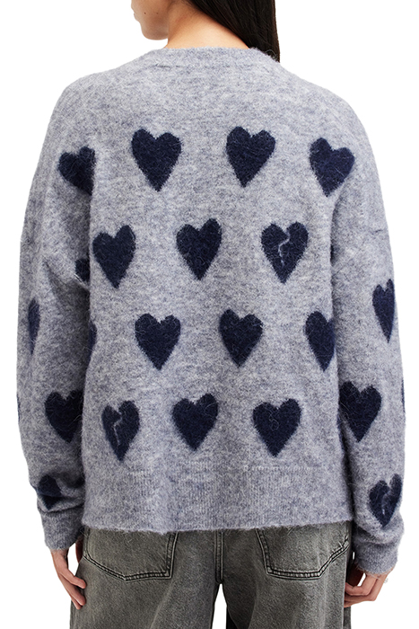 AMORA JUMPER GREY MARL/INK BLUE 2