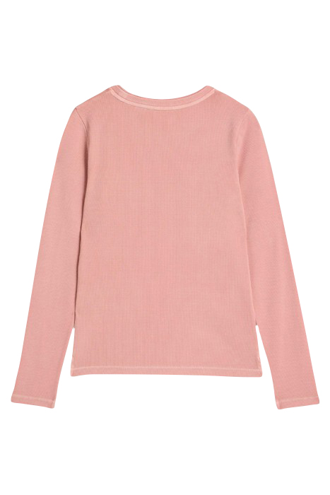 SADIE LONG SLEEVE RIB TEE DUSTY PINK 4