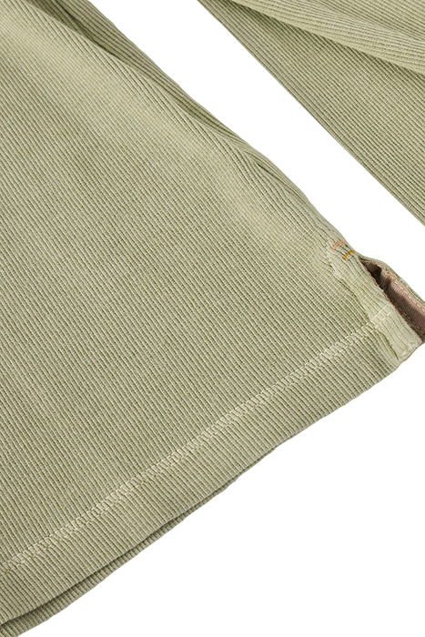 SADIE LONG SLEEVE RIB TEE KHAKI GREEN 6