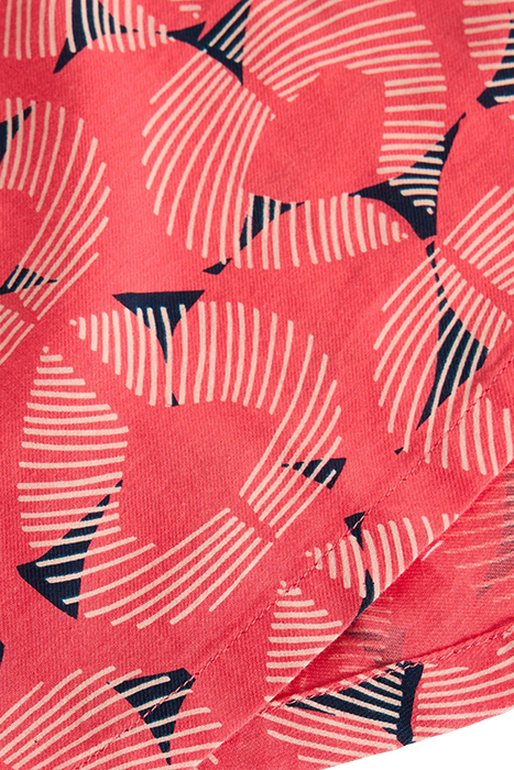 SOPHIE ORGANIC COTTON SHIRT RED PRINT 6
