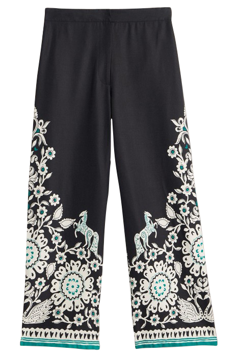 BELLE WIDE LEG TROUSER BLACK MULTI 4