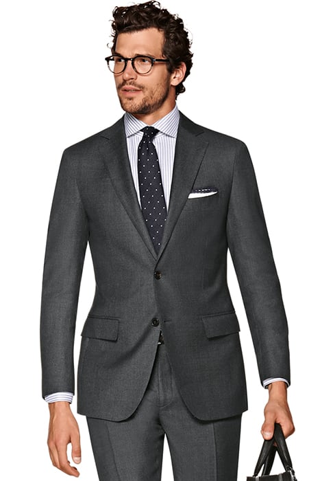 DARK GREY BIRD'S EYE TAILORED FIT SIENNA SUIT 2