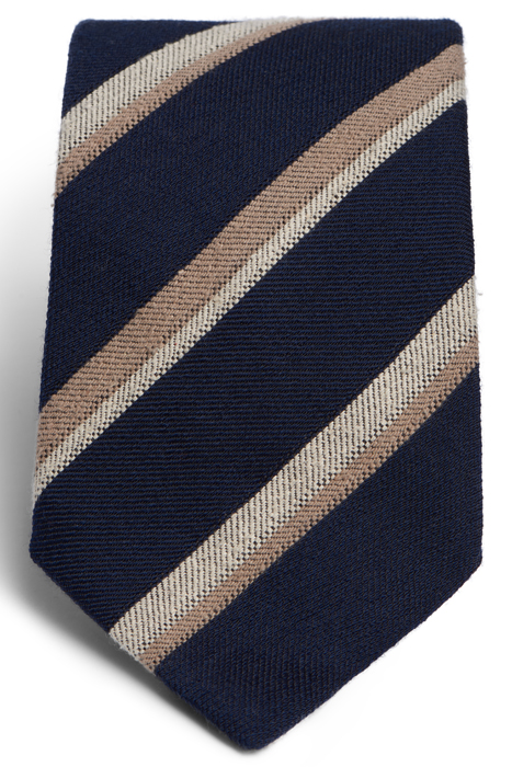 NAVY STRIPES STRIPES TIE 2