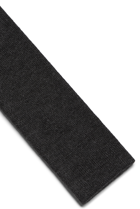 DARK GREY KNITTED KNITTED TIE 4