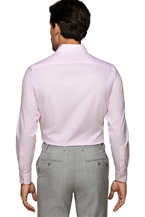 PINK STRIPED OXFORD SLIM FIT SHIRT 3
