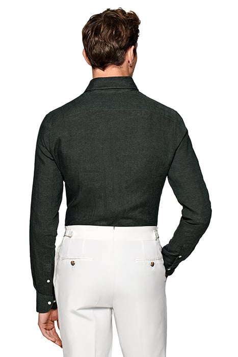 DARK GREEN SLIM FIT SHIRT 2