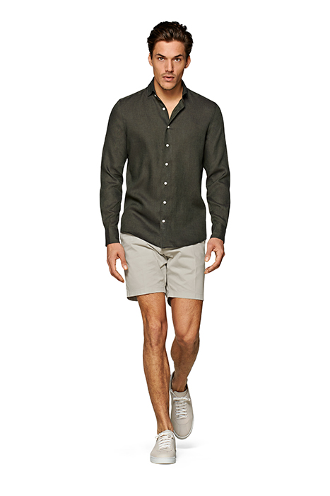 DARK GREEN SLIM FIT SHIRT 5