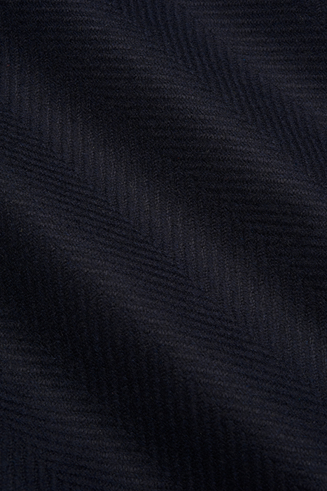 NAVY HERRINGBONE POLO COAT 10