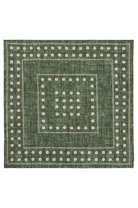 GREEN DOTS POCKET SQUARE 2
