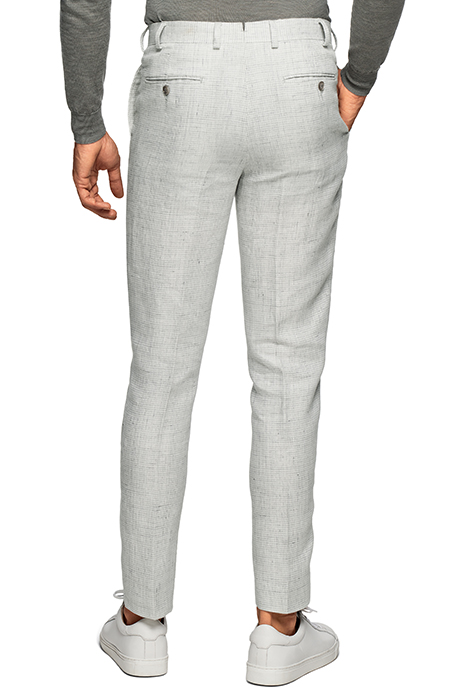 LIGHT GREY HOUNDSTOOTH SOHO TROUSERS 2
