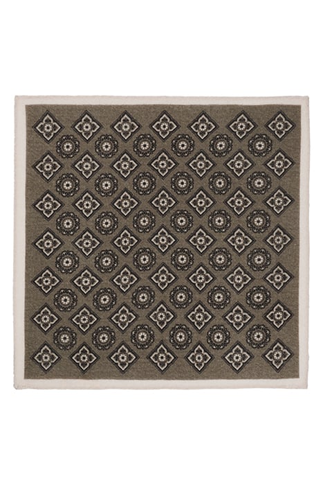 GREEN FLOWER POCKET SQUARE 2