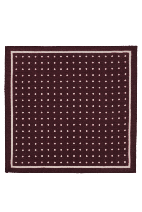 DARK RED DOTS POCKET SQUARE 2