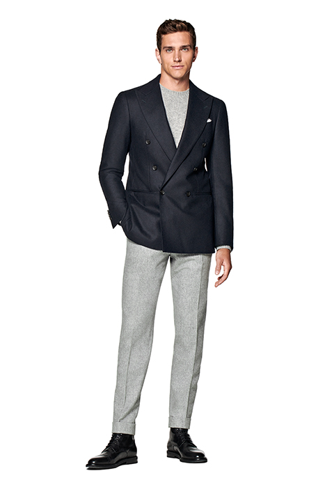 NAVY TAILORED FIT HAVANA BLAZER 5