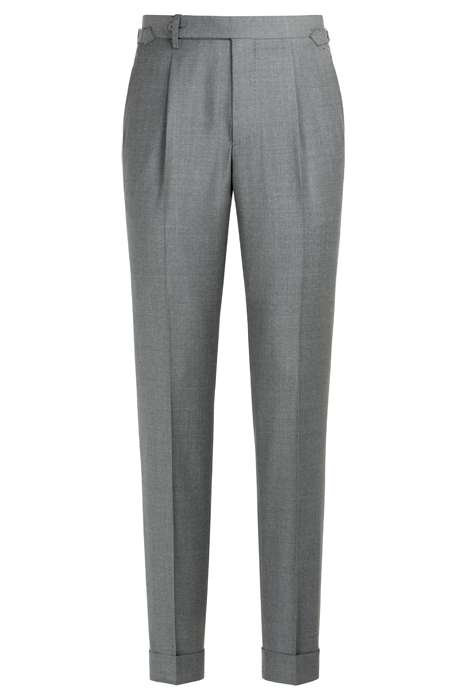 MID GREY SLIM LEG TAPERED TROUSERS 3