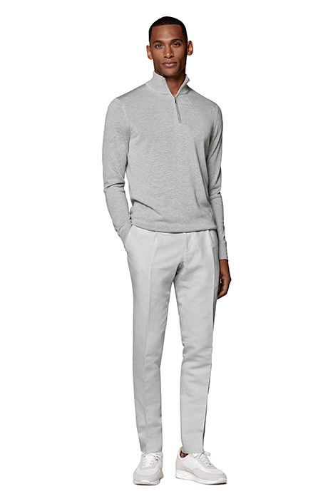 LIGHT GREY HALF ZIP 2
