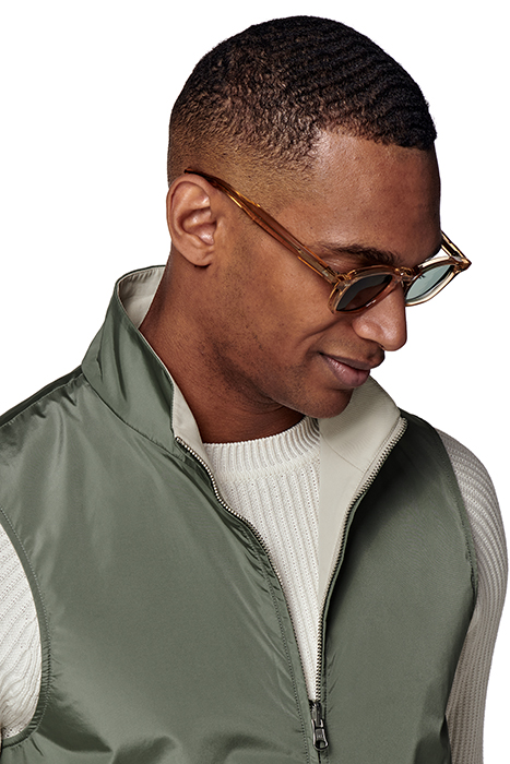 MID GREEN & SAND REVERSIBLE REVERSIBLE VEST 8