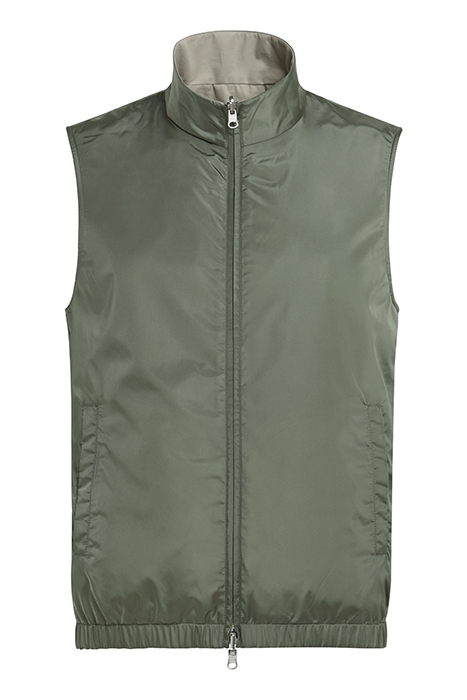 MID GREEN & SAND REVERSIBLE REVERSIBLE VEST 4