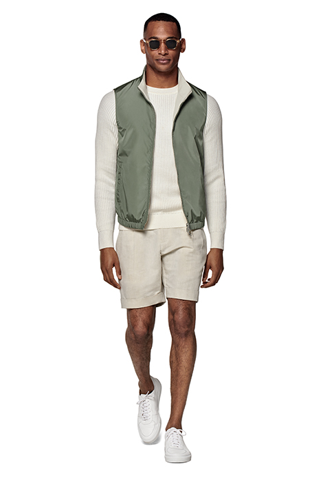 MID GREEN & SAND REVERSIBLE REVERSIBLE VEST 3