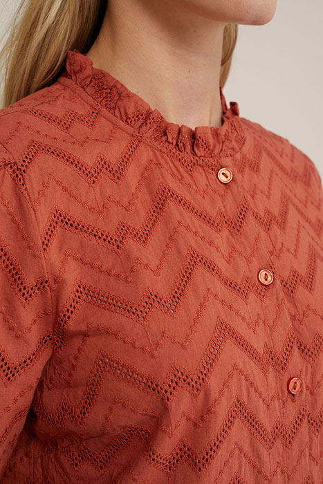 BLOUSE RUST BROWN 5