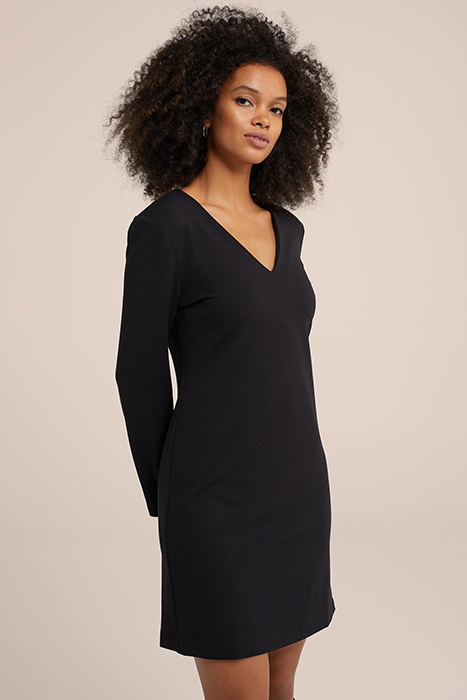DRESS MID LENGTH BLACK 1