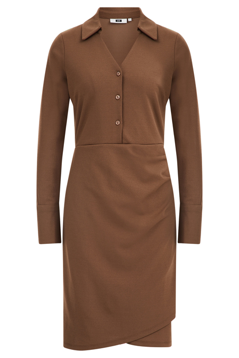 DRESS MID LENGTH DARK BROWN 3