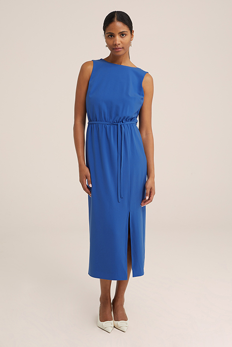 DRESS MID LENGTH BLUE 1